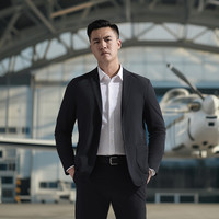 龙牙 二代暗行轻薄透气凉感高弹修身商务休闲战术西服