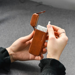 一皮 ONE LEATHER oneleather 手工真牛皮细烟盒