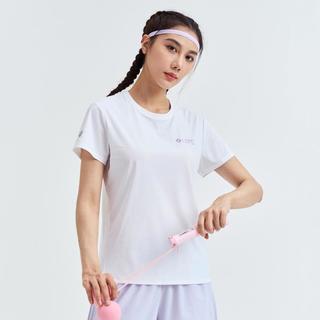 特步 XTEP运动短袖T恤女夏季薄款舒适透气圆领T恤运动上衣