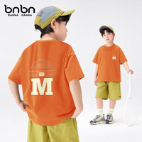 班纳班纳男童短袖t恤2025新款帅气韩版男孩夏季衣服纯棉休闲儿童夏装   （尺码偏小，建议拍大一码）