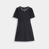 商场爱依服2025夏季法式名媛淑女气质通勤百搭显瘦连衣裙