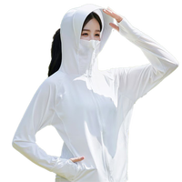 浪莎冰丝防晒衣女薄款2025夏季新款遮阳时尚防晒服防紫外线韩版短外套 月光白 【冰感防晒UPF200+】 均码 【适合80-140斤】