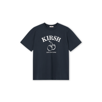 kirsh 樱桃KIRSH 经典印花短袖T恤女2025新款休闲宽松韩版圆领上衣女生