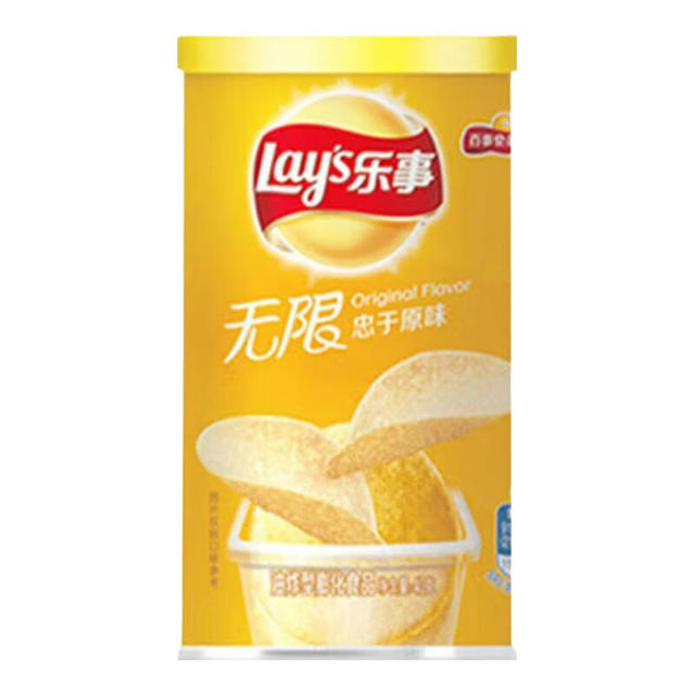 乐事 经典原味薯片 罐装40克（任选 10 件）