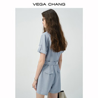 VEGA CHANG 翻领设计感 女士连体裤