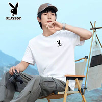 PLAYBOY/花花公子 纯棉 男士短袖T恤