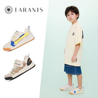 泰兰尼斯春夏儿童运动鞋透气网面男童软底跑步鞋女童轻便休闲鞋 白//粉 30码