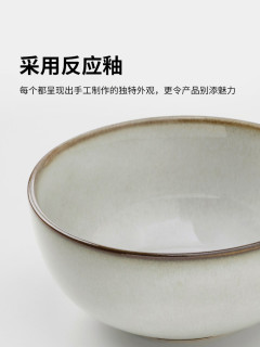 IKEA宜家格拉德里石瓷碗碟盘盆餐具组合灰色多尺寸现代简约北欧风 深卡其布色