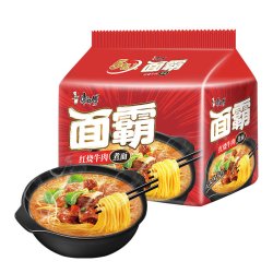 康师傅 方便面 面霸红烧牛肉五连包120g*5