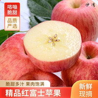 京地达烟台红富士苹果生鲜送礼水果净重4.5斤单果180g+源头直发包邮