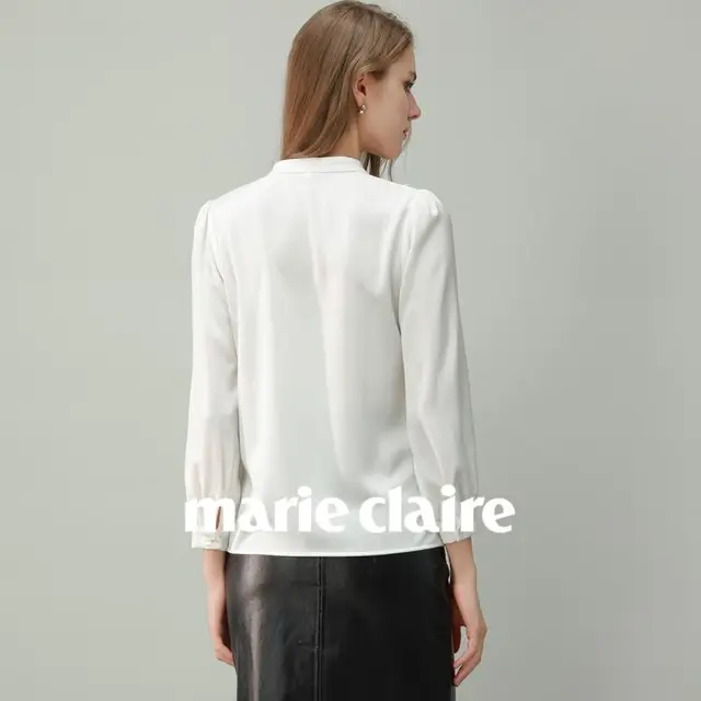 白色衬衫女春秋长袖2025法式气质优雅衬衣高级感打底上衣