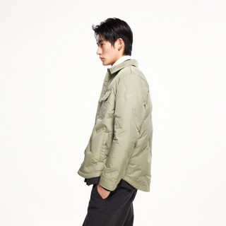 杰克琼斯outlets冬男个性口袋翻领复古休闲夹克外套羽绒服男装 E41黑色 190/108A/XXL