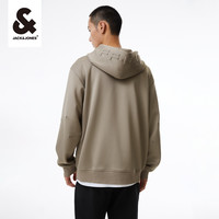 outlets杰克琼斯基础简约衣服立体字母烫印连帽卫衣宽松休闲男装