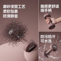 朗威哑铃纯铁家用男女士力量训练器材锻炼初学者练臂肌亚铃一对 黑色 6KG *2只