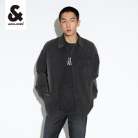 杰克琼斯outlets秋冬衣服通勤时尚基础简约口袋衬衫外套男款男装