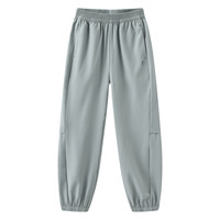 【UPF50+ 速干】POLOWALK童装男童休闲裤2025夏防晒透气长裤 豆绿【吸湿速干】