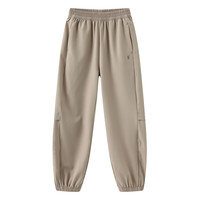 【UPF50+ 速干】POLOWALK童装男童休闲裤2025夏防晒透气长裤 卡其【吸湿速干】