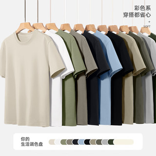 JEANSWEST LIFE真维斯纯棉短袖男t恤美式潮牌男士上衣夏季休闲宽松舒适男款衣服