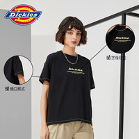dickies纯棉短袖女 缝线袖口工装t恤 圆领宽松短袖 DK010393