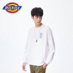 Dickies T恤男 印花圆领长袖百搭 宽松休闲上衣DK011041