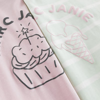 【凉感透气】马克珍妮 marc & janie女童线条美食短袖T恤2025年夏装