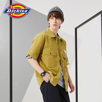 Dickies 短袖衬衫男 缝线工装衬衫 DK010174 青苔绿 L