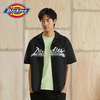 Dickies 衬衫 男帅气字母印花潮酷个性logo上衣 DK010314 黑色 S