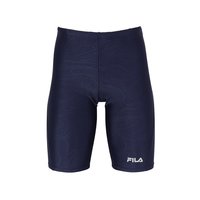 日潮跑腿FILA斐乐 男款游泳压纹大口泳衣 Navy L