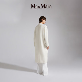 MaxMara【经典礼遇】 女装101801Madame羊毛羊绒经典大衣1018012906 白色 44 尺码偏大