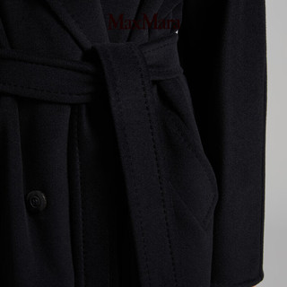 MaxMara【经典礼遇】 女装101801Madame羊毛羊绒经典大衣1018012906 黑色 44 尺码偏大