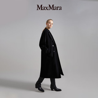 MaxMara【经典礼遇】 女装101801Madame羊毛羊绒经典大衣1018012906 黑色 44 尺码偏大