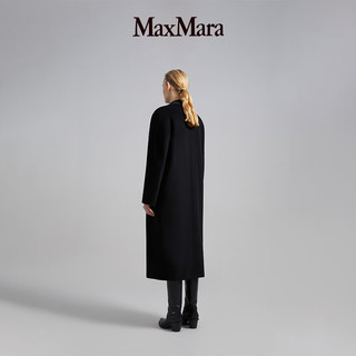 MaxMara【经典礼遇】 女装101801Madame羊毛羊绒经典大衣1018012906 黑色 44 尺码偏大