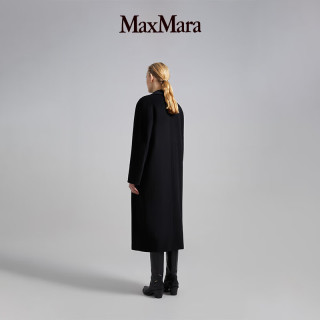 MaxMara【经典礼遇】 女装101801Madame羊毛羊绒经典大衣1018012906 黑色 44 尺码偏大