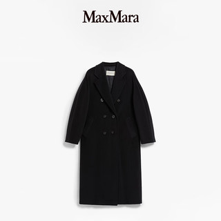 MaxMara【经典礼遇】 女装101801Madame羊毛羊绒经典大衣1018012906 黑色 44 尺码偏大