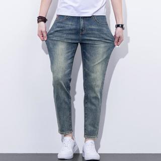 【做旧水洗】时尚牛仔裤男裤舒适百搭休闲裤男直筒裤子男士牛仔裤