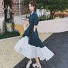La Chapelle拉夏贝尔（a Chapelle）短袖连衣裙女装2025年夏季新款时尚中长款法式小个子夏天裙子雪纺