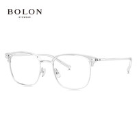 暴龙(BOLON)眼镜近视光学镜眼镜框可配度数 BJ6105B90框+暴龙防蓝光1.67 B90-银色|上眉透明