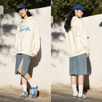 森马 Semir张新成同款|抓绒抗菌蓄热卫衣男冬oversize保暖连帽上衣 奶白10534 170/88A/M