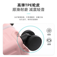 EAZZ前置开口铝框行李箱女大小旅行箱登机箱万向轮拉杆箱男密码皮箱子 黑色/Black（磨砂面+USB充电） 24英寸 中长途【折叠杯架+挂钩】