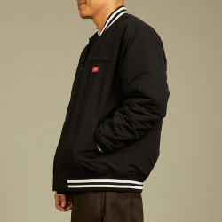 Dickies 夹克 时尚宽松棒球服外套男女龙年红色上衣 DK012611 黑色 M