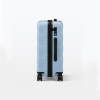 無印良品 MUJI(無印良品 )可自由调节拉杆高度硬壳拉杆箱(36L) 行李箱旅行箱可登机约21英寸 浅蓝色 21英寸 36L