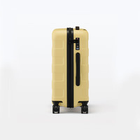 無印良品 MUJI(無印良品 )可自由调节拉杆高度硬壳拉杆箱(36L) 行李箱旅行箱可登机约21英寸 浅黄色 21英寸 36L