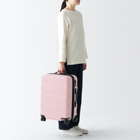 無印良品 MUJI(無印良品 )可自由调节拉杆高度硬壳拉杆箱(36L) 行李箱旅行箱可登机约21英寸 浅粉红色 21英寸 36L