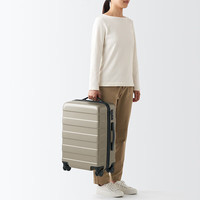 無印良品 MUJI(無印良品 )可自由调节拉杆高度硬壳拉杆箱(36L) 行李箱旅行箱可登机约21英寸 米色5S 21英寸 36L