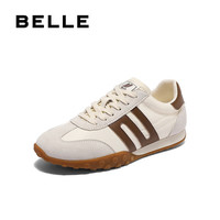 百丽（Belle）周雨彤徐梦洁同款彩虹豆德训鞋女商场款运动鞋B1U1DAM5 【钟楚曦同色】贝壳米 40