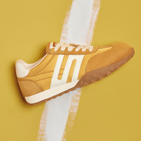 百丽（Belle）周雨彤徐梦洁同款彩虹豆德训鞋女商场款运动鞋B1U1DAM5 【周雨彤同款】黄棕 43
