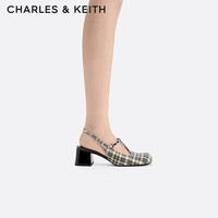 CHARLES&KEITH圆头漆皮粗跟玛丽珍鞋CK1-60280424 Yellow黄色 35