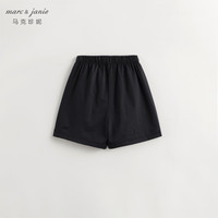 马克珍妮 marc & janie【棉感速干】男女童休闲运动五分速干短裤夏装240389 铁灰 100