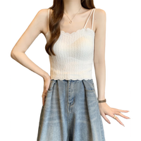 俞兆林美背吊带背心女夏季薄款蕾丝内搭打底带胸垫文胸一体抹胸外穿上衣