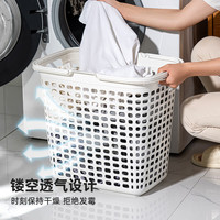 爱丽思（IRIS）爱丽思脏衣篓放脏衣服收纳筐卫生间家用脏衣篮污衣篮整理分区洗澡 白色【中号+大号+内衣篮】